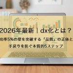 2026年最新｜dx化とは？成功率5%の壁を突破する「品質」の正体と、手戻りを防ぐ本質的5ステップ