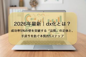 2026年最新｜dx化とは？成功率5%の壁を突破する「品質」の正体と、手戻りを防ぐ本質的5ステップ